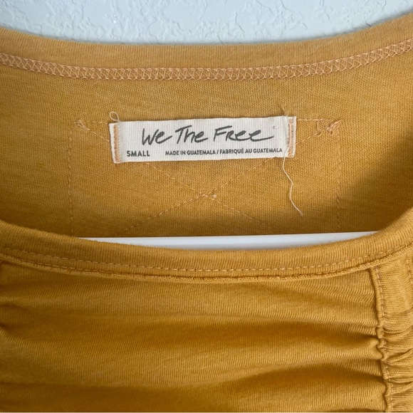 Free People We The Free Stella Long-Sleeve Yellow Mustard Size Small - Picture 4 of 7